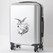 Sticker Arch Angel Fighting hydra Dragon illustration d'ar (Sur valise)