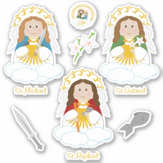 Sticker Archanges adorables (Devant)