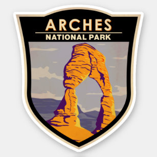 Sticker Arches Parc National Delicate Arc Vintage