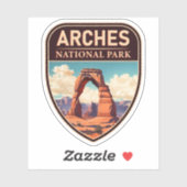 Sticker Arches Parc National Moab Utah Delicate Arch (Feuille)