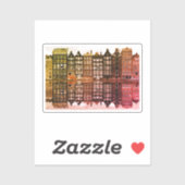 Sticker Architecture du barrage Amster (Feuille)