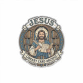 Sticker Archive de carte de bibliothèque Jésus Archive de  (Devant)