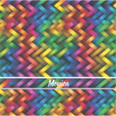 Sticker Arcoíris de Geometría Vibrante (Devant)