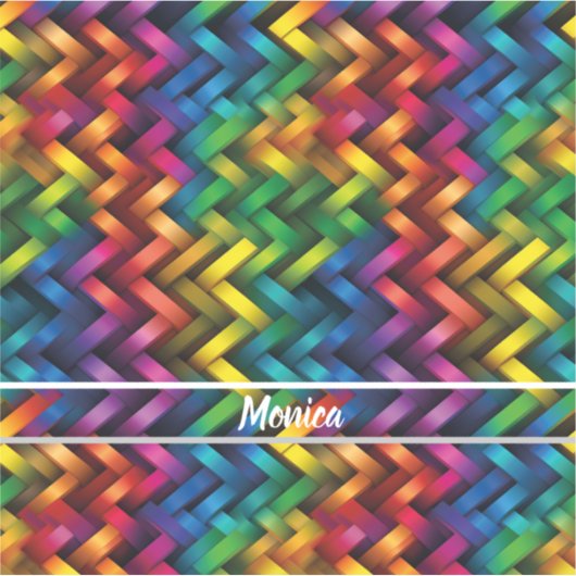 Sticker Arcoíris de Geometría Vibrante (Devant)