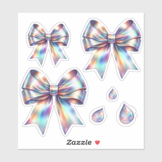 Sticker Arcs iridescents avec larmes (Feuille)