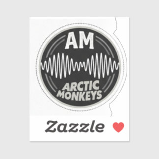 Sticker Arctic Monkeys AM Soundwave Texture Patches