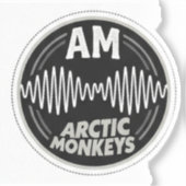 Sticker Arctic Monkeys AM Soundwave Texture Patches (Recto)