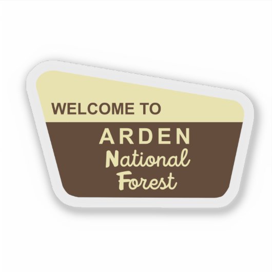 Sticker Arden Forest (Devant)