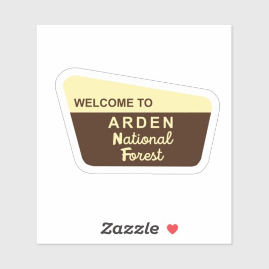 Sticker Arden Forest (Feuille)