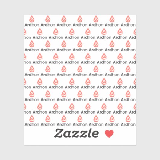 Sticker Ardhon - wear your style, your way throw pillow (Feuille)