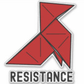 Sticker Argent Heist Résistance La Casa de Papel (Devant)