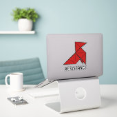 Sticker Argent Heist Résistance La Casa de Papel (Ordinateur portable sur le bureau)
