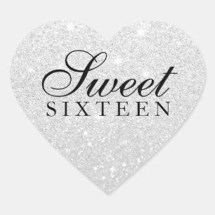 Sticker - Argent Parties scintillant Fab Sweet 16