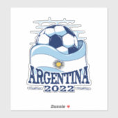 STICKER ARGENTINE 2022 ARGENTINE FLAG SOCCER (Feuille)