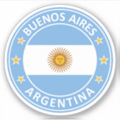 Sticker Argentine, Buenos Aires (Devant)