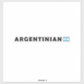 Sticker Argentine, je suis argentin (Feuille)