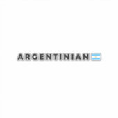 Sticker Argentine, je suis argentin (Devant)