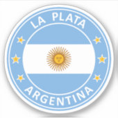 Sticker Argentine, La Plata (Devant)