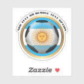 Sticker Argentine Soccer Ball Sports (Feuille)