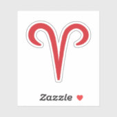 Sticker ARIES Red Astrology (Feuille)