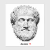 Sticker Aristote philosophe grec (Feuille)