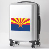 Sticker Arizona Drapeau : Réglage de Star Sun, État du cui (Sur valise)