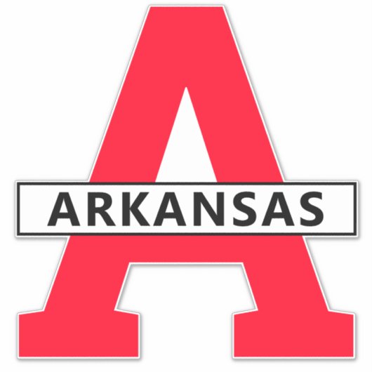 Sticker Arkansas (Devant)