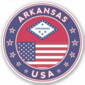 Sticker Arkansas (Devant)