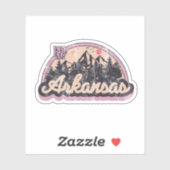 Sticker Arkansas Etat Vintage (Feuille)