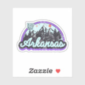Sticker Arkansas Etat Vintage (Feuille)