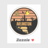 Sticker Arlington, Arizona (Feuille)
