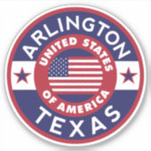 Sticker ARLINGTON, Texas (Devant)