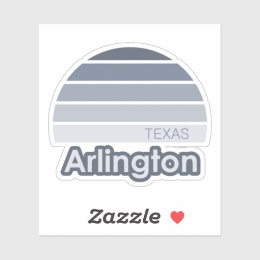 Sticker Arlington Texas (Feuille)