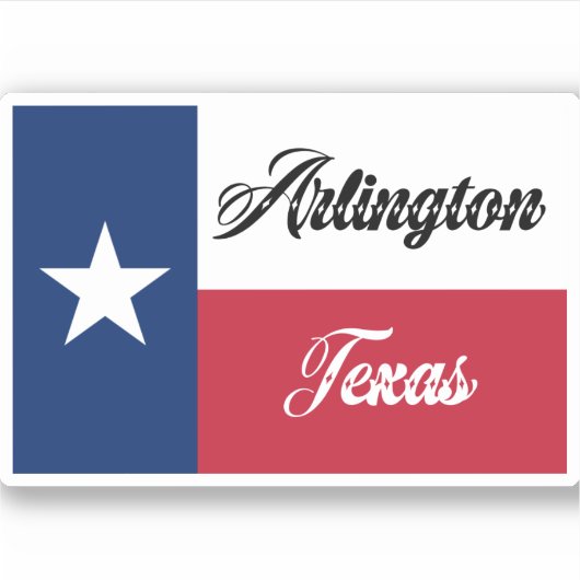 Sticker Arlington Texas (Devant)
