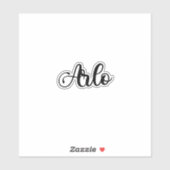 Sticker Arlo Name - Calligraphie manuscrite (Feuille)