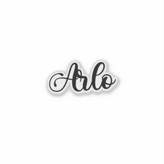 Sticker Arlo Name - Calligraphie manuscrite (Devant)