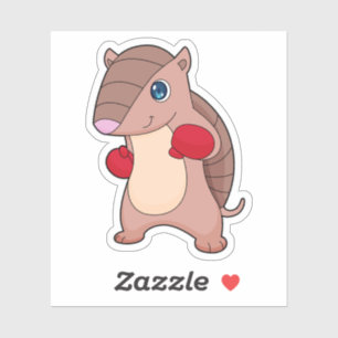 Sticker Armadillo Boxer Gants de boxe