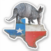 Sticker Armadillo du Texas (Recto)
