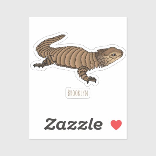 Sticker Armadillo girdled lizard (Feuille)