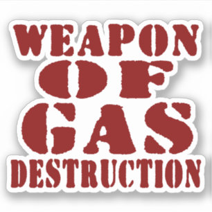 Sticker Arme De Destruction Du Gaz
