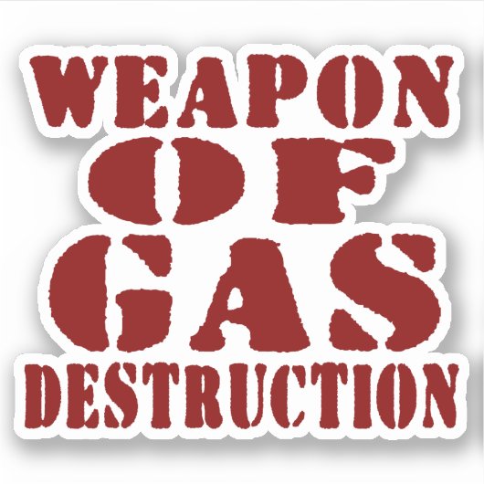 Sticker Arme De Destruction Du Gaz (Devant)