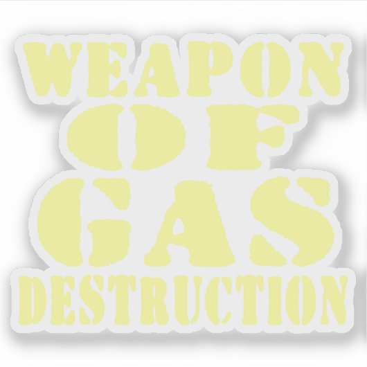 Sticker Arme De Destruction Du Gaz (Devant)