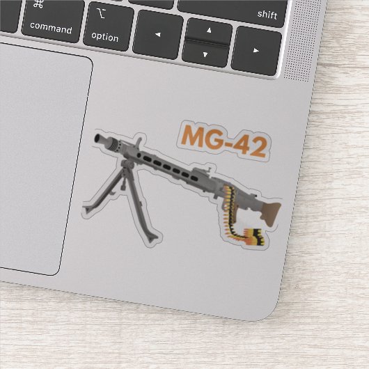 Sticker Arme machine allemande 2ÈME GUERRE MONDIALE MG-42 (Détail)