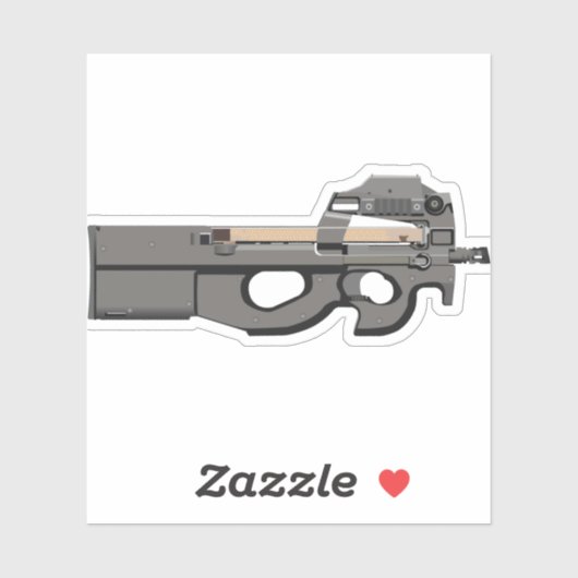 Sticker Arme-machine compacte P90 (Feuille)