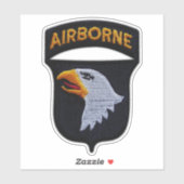 Sticker Armée 101e ABN DIV hurlant Aigles Contour (Feuille)