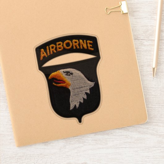Sticker Armée 101e ABN DIV hurlant Aigles Contour (Carnet)