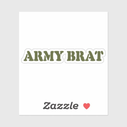 STICKER ARMÉE BRAT (Feuille)