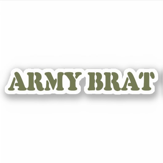 STICKER ARMÉE BRAT (Devant)