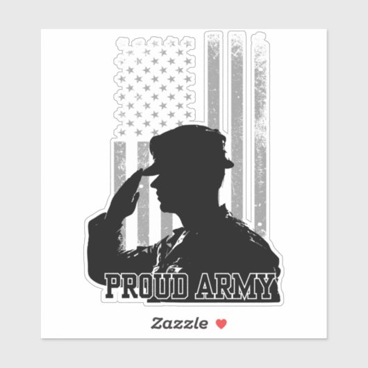 Sticker Armée Fière (Feuille)