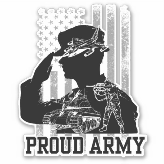 Sticker Armée Fière (Devant)